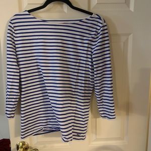 Vineyard Vines Stripe Boatneck Large Top